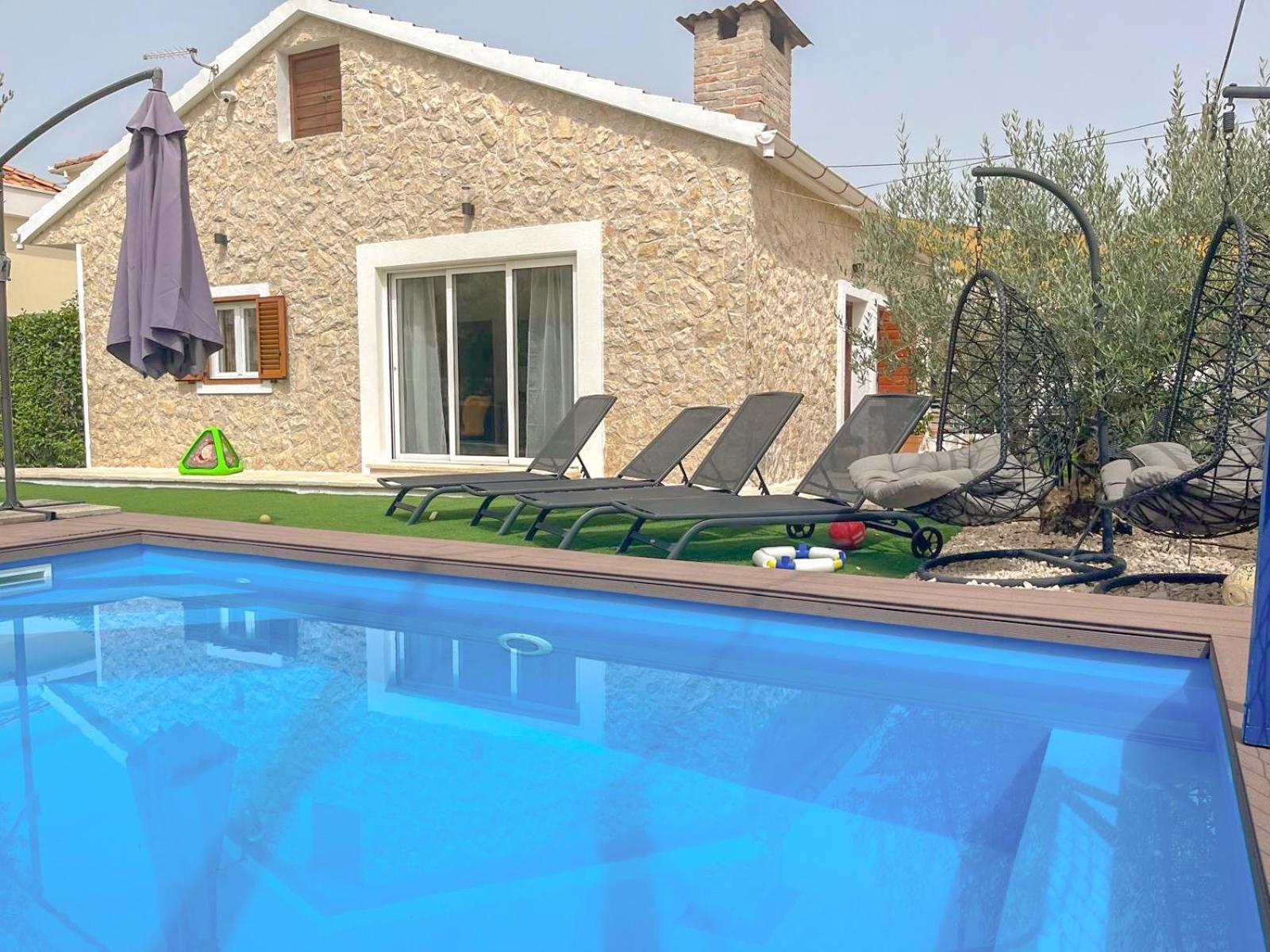 Mustra House Zadar - Private Pool & Sauna Exterior photo